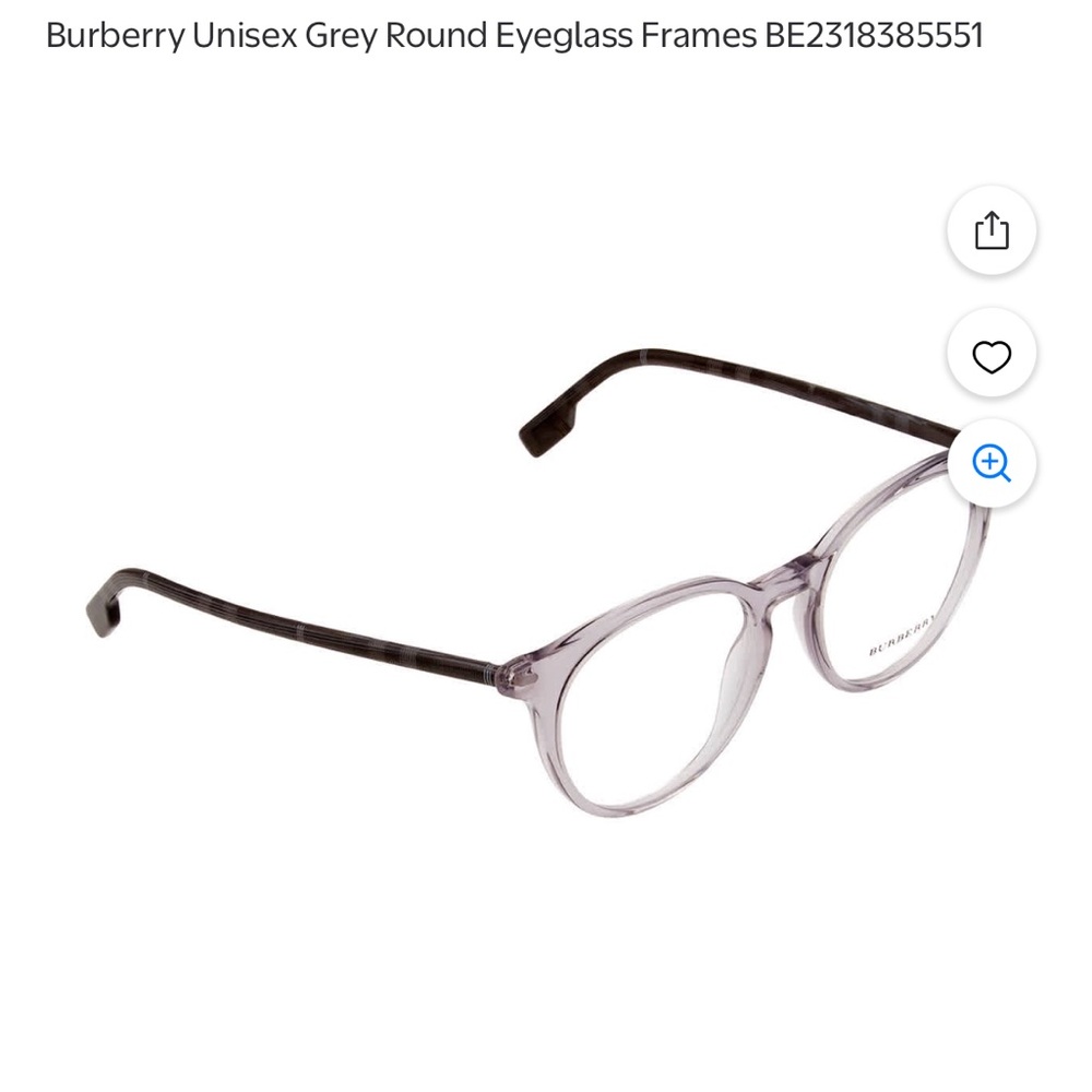 Burberry Unisex Eyeglass Frames